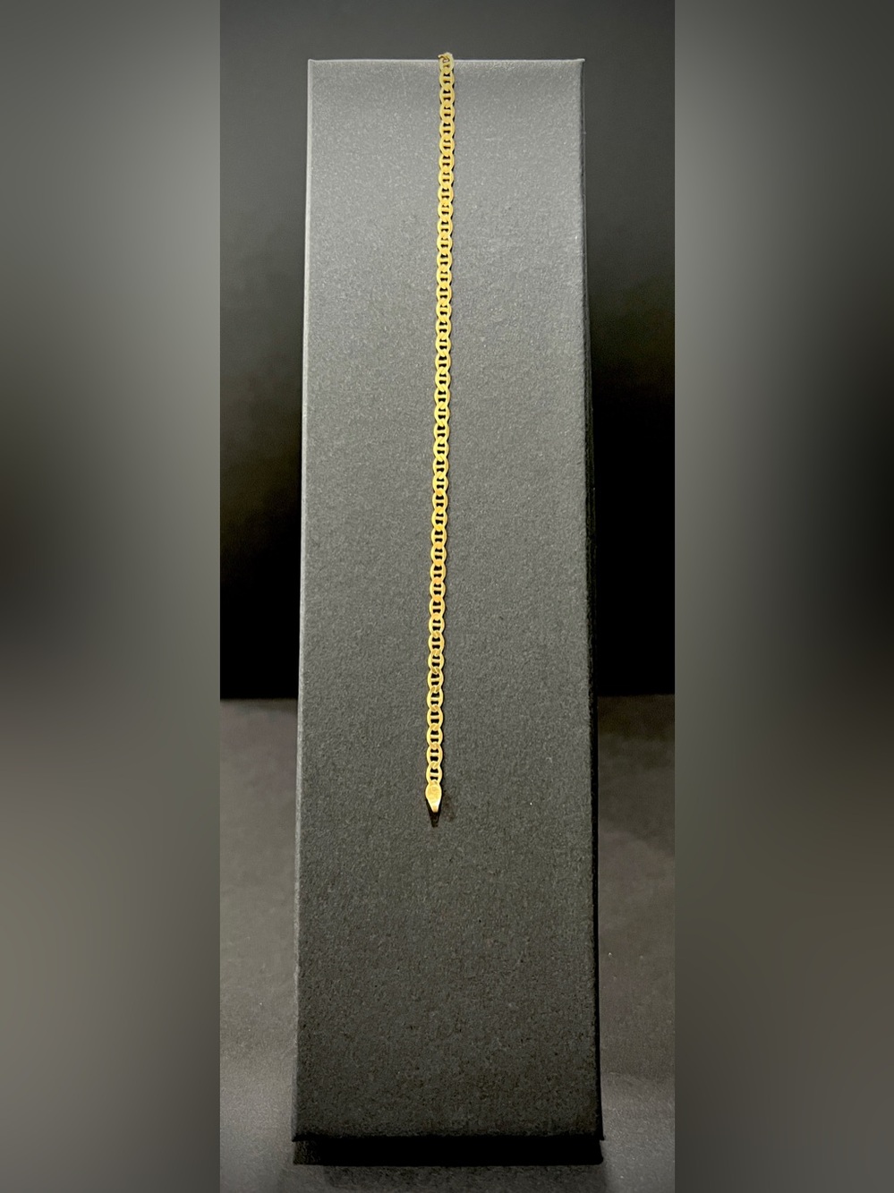 14K Mariner/Anchor Link Bracelet, 2g, 2mm, 7in - Picture 4 of 13